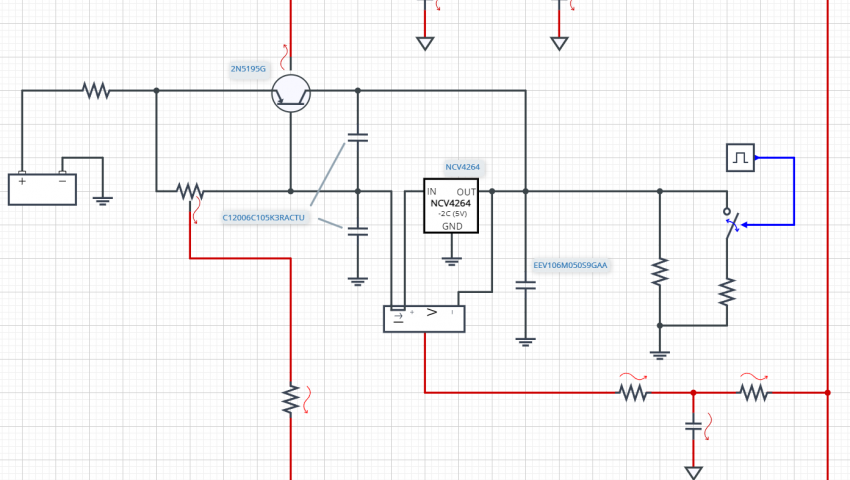 DesignSpark Electro Thermal Current Boost Reg